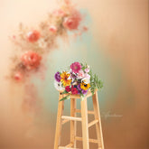 Aperturee - Abstract Pink Dlowers Photography Wall Backdrop